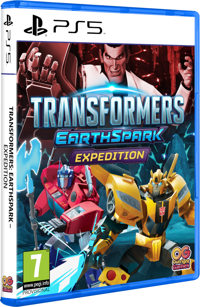 PS5 játékház: 'Transformers: Earthspark - Expedition' robot karakterekkel.