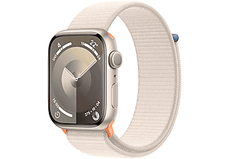 APPLE Watch Series 9 GPS MR983TU/A  45 mm Yıldız Işığı Alüminyum Kasa ve Yıldız Işığı Spor Loop_0