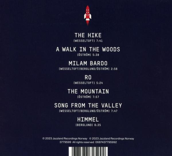 CD-Cover mit Titelliste und Raketen-Grafik.