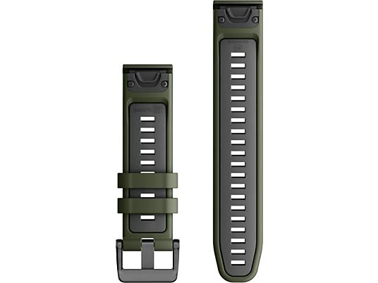GARMIN QuickFit 22 - Bracciale per orologio (Verde muschio/grafite/nero)