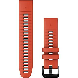 GARMIN QuickFit 22 - Bracciale per orologio (Rosso Fiamma/Grafite/Nero)