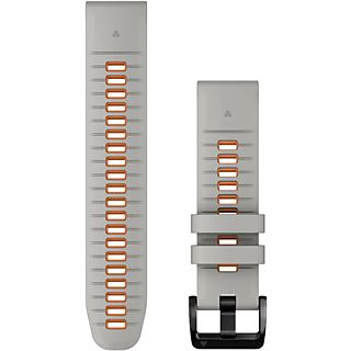GARMIN Ajustement rapide 22 - Bracelet de montre (Gris brume/Orange/Noir)