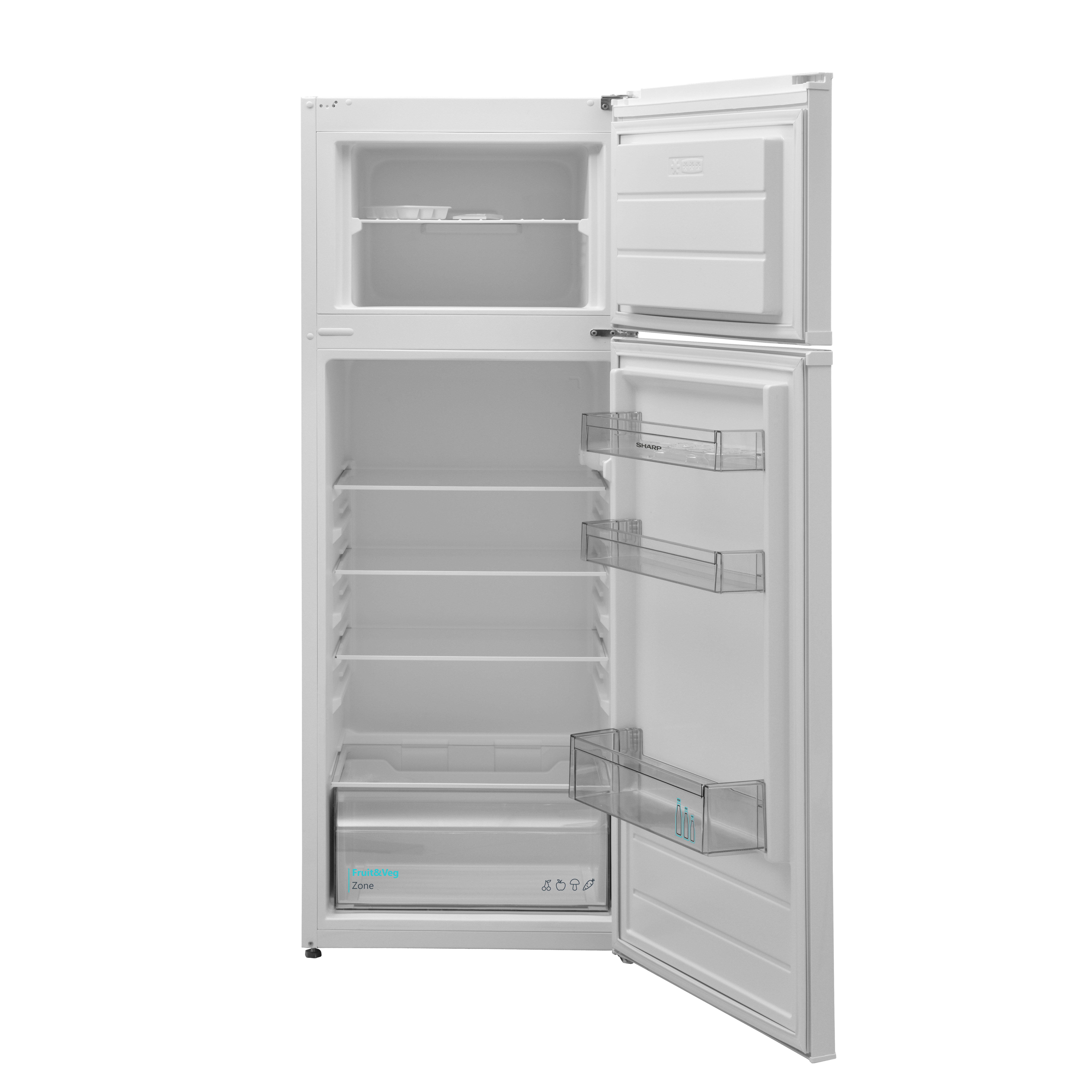 SHARP SJ-FTB01ITXWD-EU Kühlgefrierkombination (D, 212 l, 1450 mm hoch, Weiß)