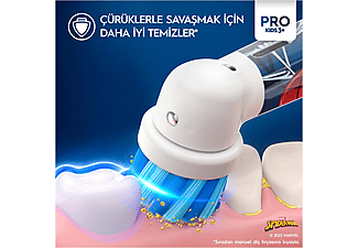 ORAL B Vitality Pro Spiderman Özel Seri Çocuklar İçin Şarj Edilebilir Diş Fırçası D103_4