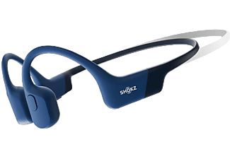 SHOKZ OpenRun mini csontvezetéses, vezeték nélküli sport fülhallgató mikrofonnal, kék (S803MBL)
