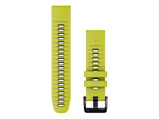 GARMIN QuickFit 22 - Bracciale per orologio (Electric Lime/grafite/nero)