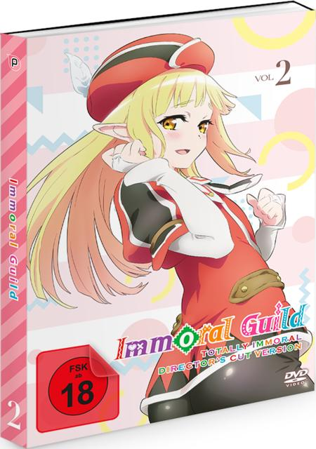 Anime-DVD-Hülle mit einer weiblichen Figur auf der Vorderseite. Die Hülle ist rosa und weiß.