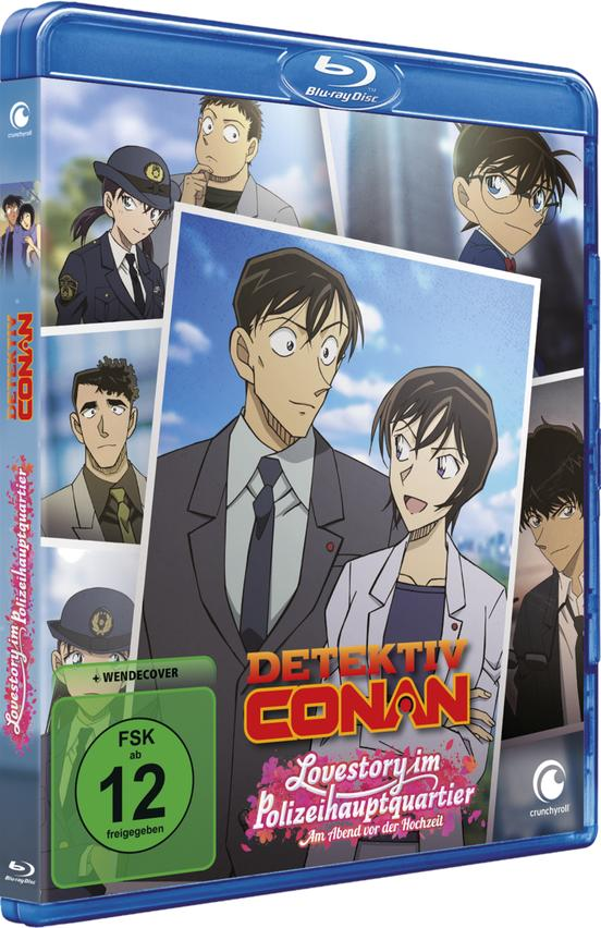 Detective Conan Blu-ray-Cover. Charaktere sind abgebildet. Grüner Rating-Aufkleber. Blaue Hülle.