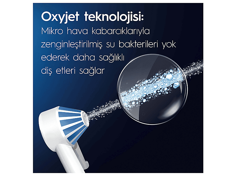 ORAL B Ağız Sağlığı Merkezi Ağız Duşu, 1 Oxyjet Başlığı, 1 Water Jet Başlığı_2