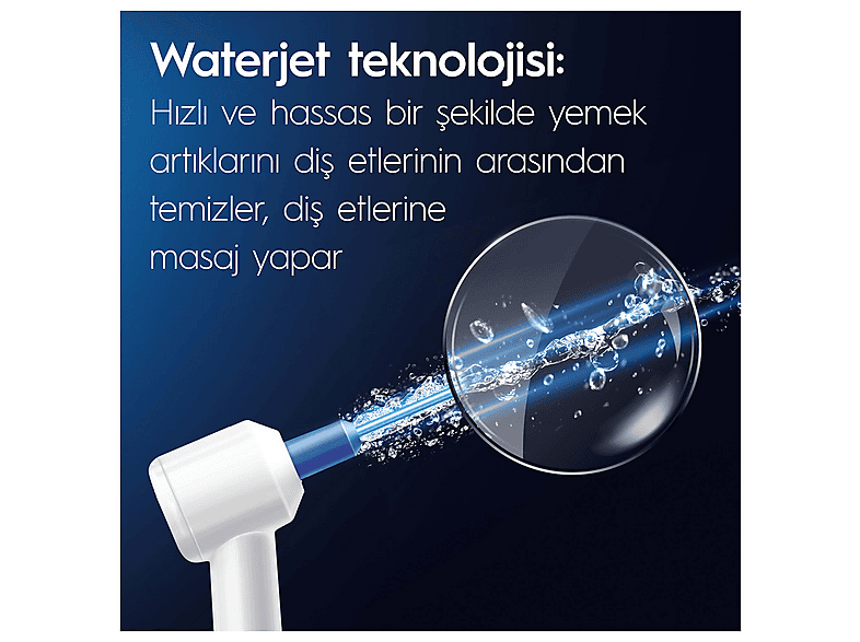 ORAL B Ağız Sağlığı Merkezi Ağız Duşu, 1 Oxyjet Başlığı, 1 Water Jet Başlığı_3