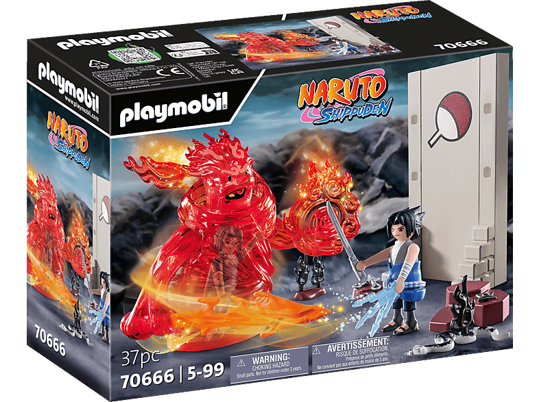 PLAYMOBIL 70666 Sasuke vs. Itachi Spielset, Mehrfarbig