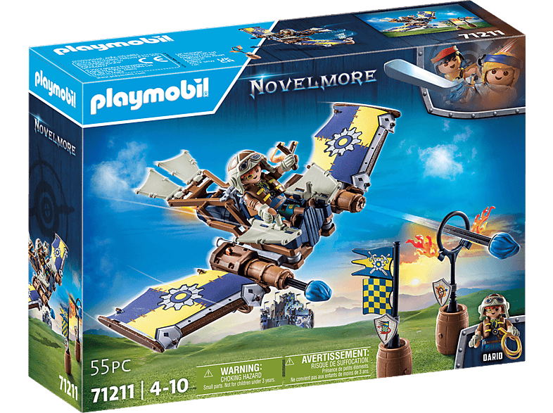 PLAYMOBIL 71211 Novelmore - Darios Fluggleiter Spielset, Mehrfarbig | Novelmore