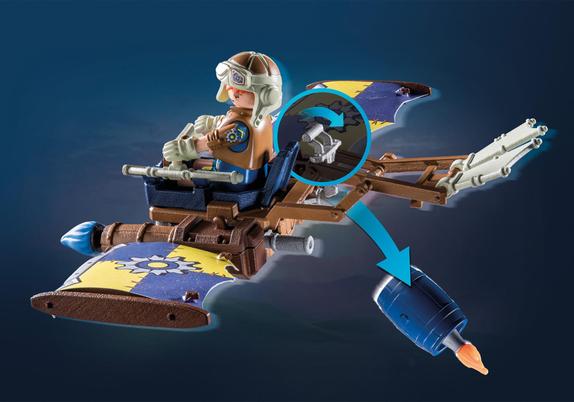 PLAYMOBIL 71211 Novelmore - Darios Fluggleiter Spielset, Mehrfarbig