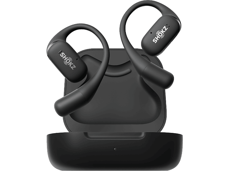 SHOKZ OpenFit TWS sport Bluetooth fülhallgató mikrofonnal, fekete (T910-ST-BK)