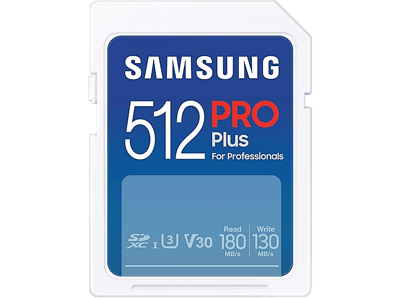 Samsung Carte Mémoire Sdxc Pro Plus 2023 512 Gb (mb-sd512s/eu)