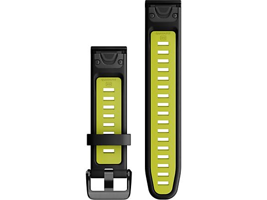 GARMIN QuickFit 20 - Bracciale per orologio (Nero/Electric Lime)