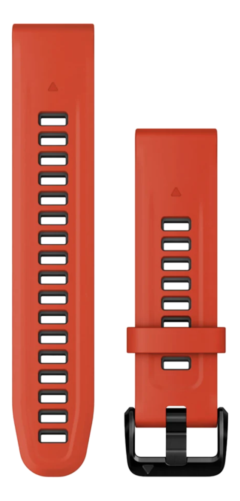 GARMIN Uhrenarmband QuickFit® 20mm, Silikon, Flammenrot/Graphit