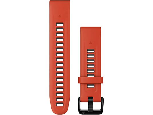GARMIN QuickFit 20 - Bracciale per orologio (Rosso Fiamma/Grafite/Nero)