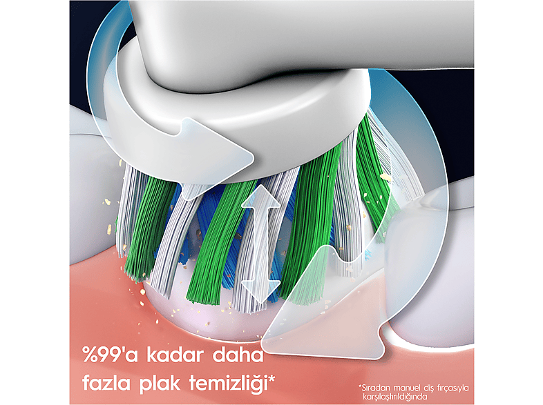 ORAL B Pro 1 Series 1 İkili Paket Siyah ve Mavi Şarjlı Diş Fırçaları_2