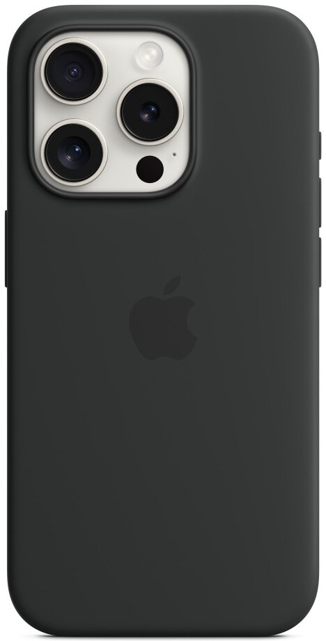 Ciemnoszare iPhone z logo Apple i trzema obiektywami z tyłu.