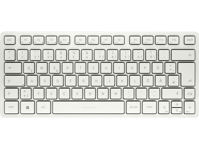 CHERRY KW 7100 Mini BT, Tastatur, Scissor, kabellos, Milk White