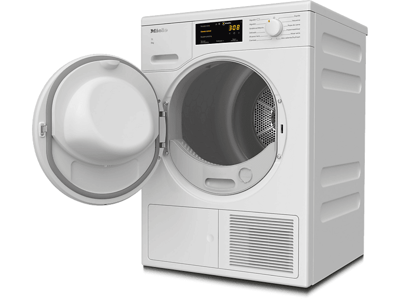 Secadora bomba de calor - Miele TCC220WP Active, 8 kg, 11 programas, EcoDry, FragranceDos, Blanco