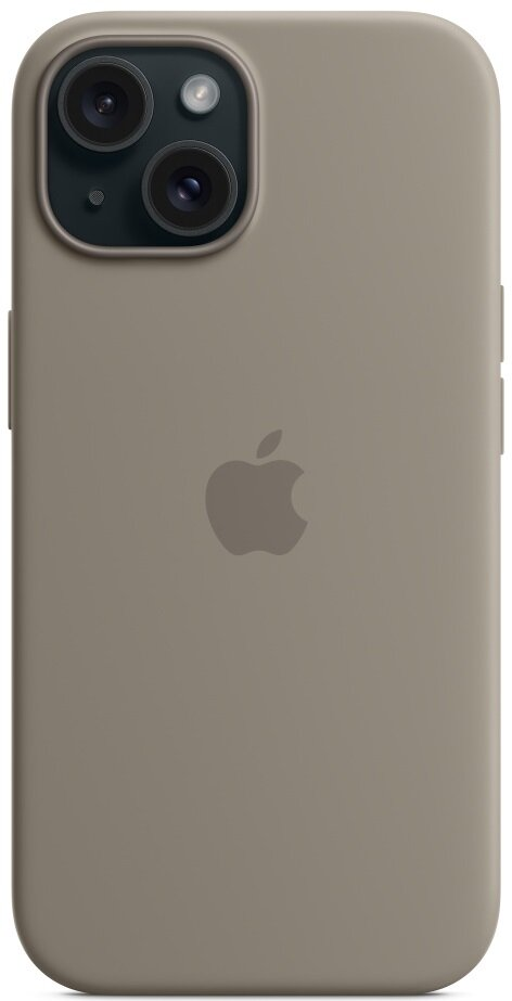 Silikonowe etui z MagSafe APPLE do iPhone 15 Popielaty brąz MT0Q3ZM/A