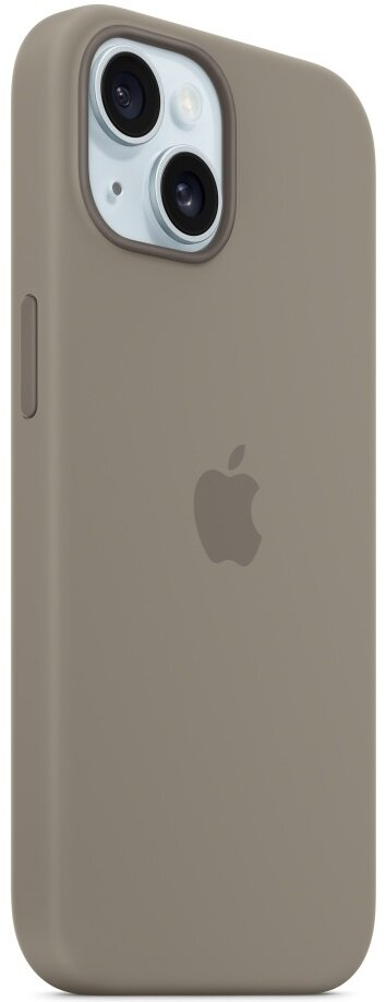 Silikonowe etui z MagSafe APPLE do iPhone 15 Popielaty brąz MT0Q3ZM/A