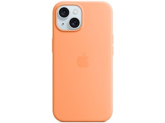 Silikonowe etui z MagSafe APPLE do iPhone 15 Pomarańczowy sorbet MT0W3ZM/A
