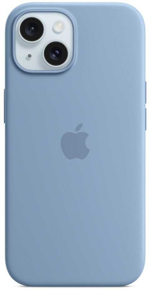 Silikonowe etui z MagSafe APPLE do iPhone 15 Zimowy błękit MT0Y3ZM/A