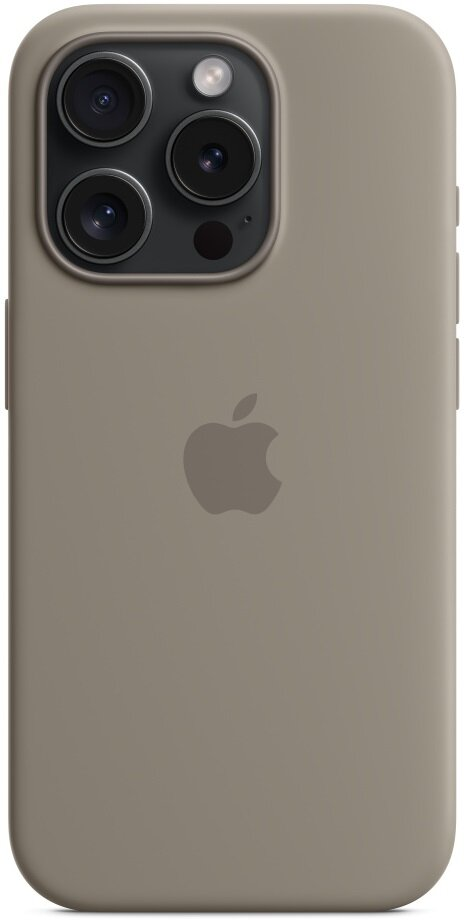 Silikonowe etui z MagSafe APPLE do iPhone 15 Pro Popielaty brąz MT1E3ZM/A