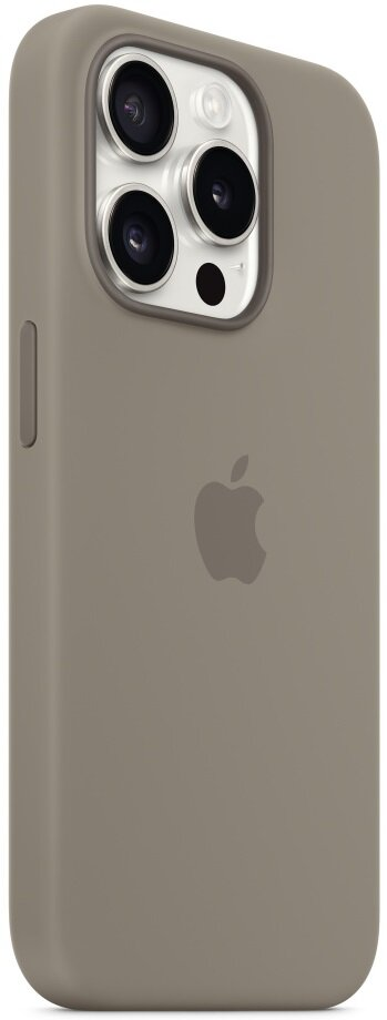 Silikonowe etui z MagSafe APPLE do iPhone 15 Pro Popielaty brąz MT1E3ZM/A