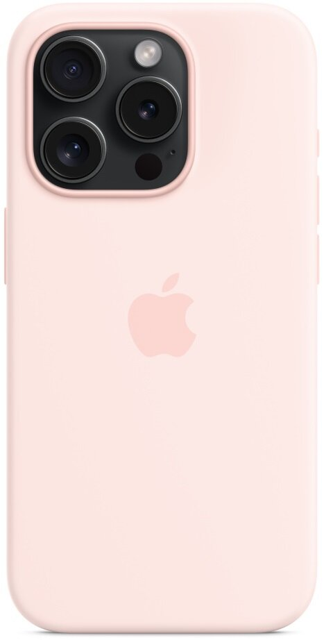 Silikonowe etui z MagSafe APPLE do iPhone 15 Pro Jasnoróżowy MT1F3ZM/A