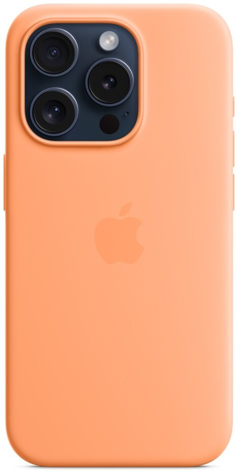 Silikonowe etui z MagSafe APPLE do iPhone 15 Pro Pomarańczowy sorbet MT1H3ZM/A