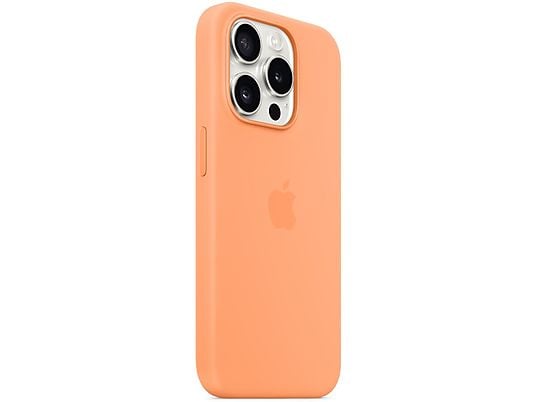 Silikonowe etui z MagSafe APPLE do iPhone 15 Pro Pomarańczowy sorbet MT1H3ZM/A
