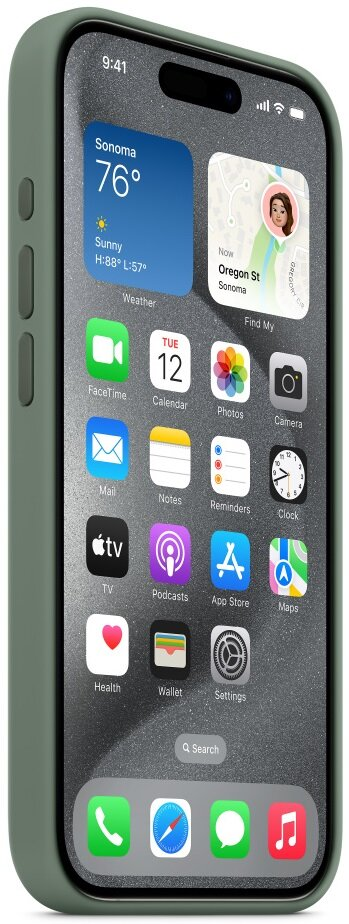 Silikonowe etui z MagSafe APPLE do iPhone 15 Pro Cyprysowy MT1J3ZM/A