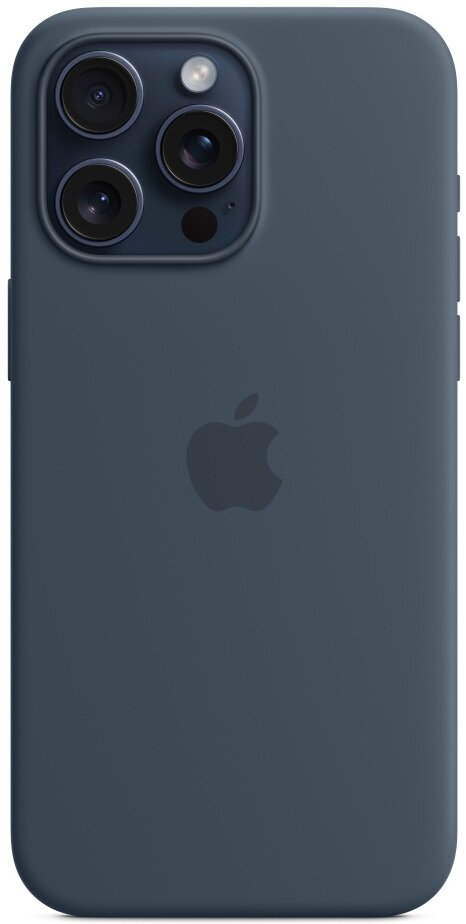 Silikonowe etui z MagSafe APPLE do iPhone 15 Pro Max Sztormowy błękit MT1P3ZM/A