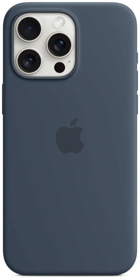 Silikonowe etui z MagSafe APPLE do iPhone 15 Pro Max Sztormowy błękit MT1P3ZM/A