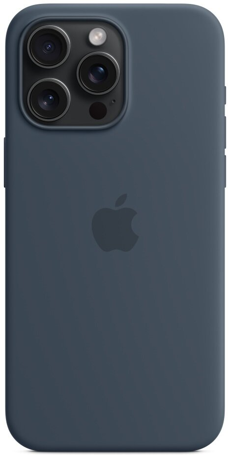 Silikonowe etui z MagSafe APPLE do iPhone 15 Pro Max Sztormowy błękit MT1P3ZM/A