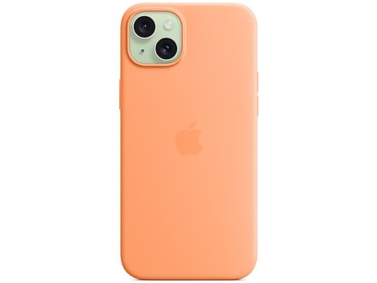 Silikonowe etui z MagSafe APPLE do iPhone 15 Plus Pomarańczowy sorbet MT173ZM/A