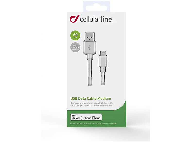 Cellular Line Daten- und Ladekabel 60cm - Lightning - iPhone — Foto 3 von 3