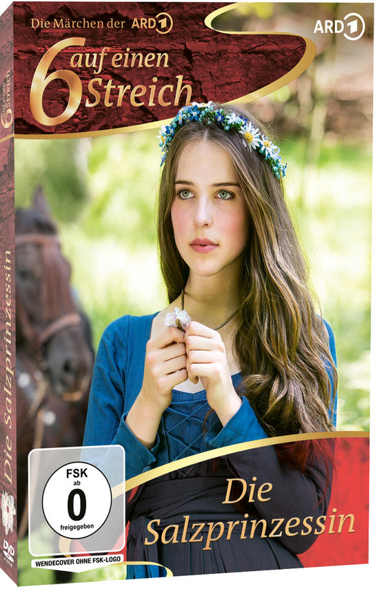 DVD-Cover mit Frau in blauem Kleid und Pferd.