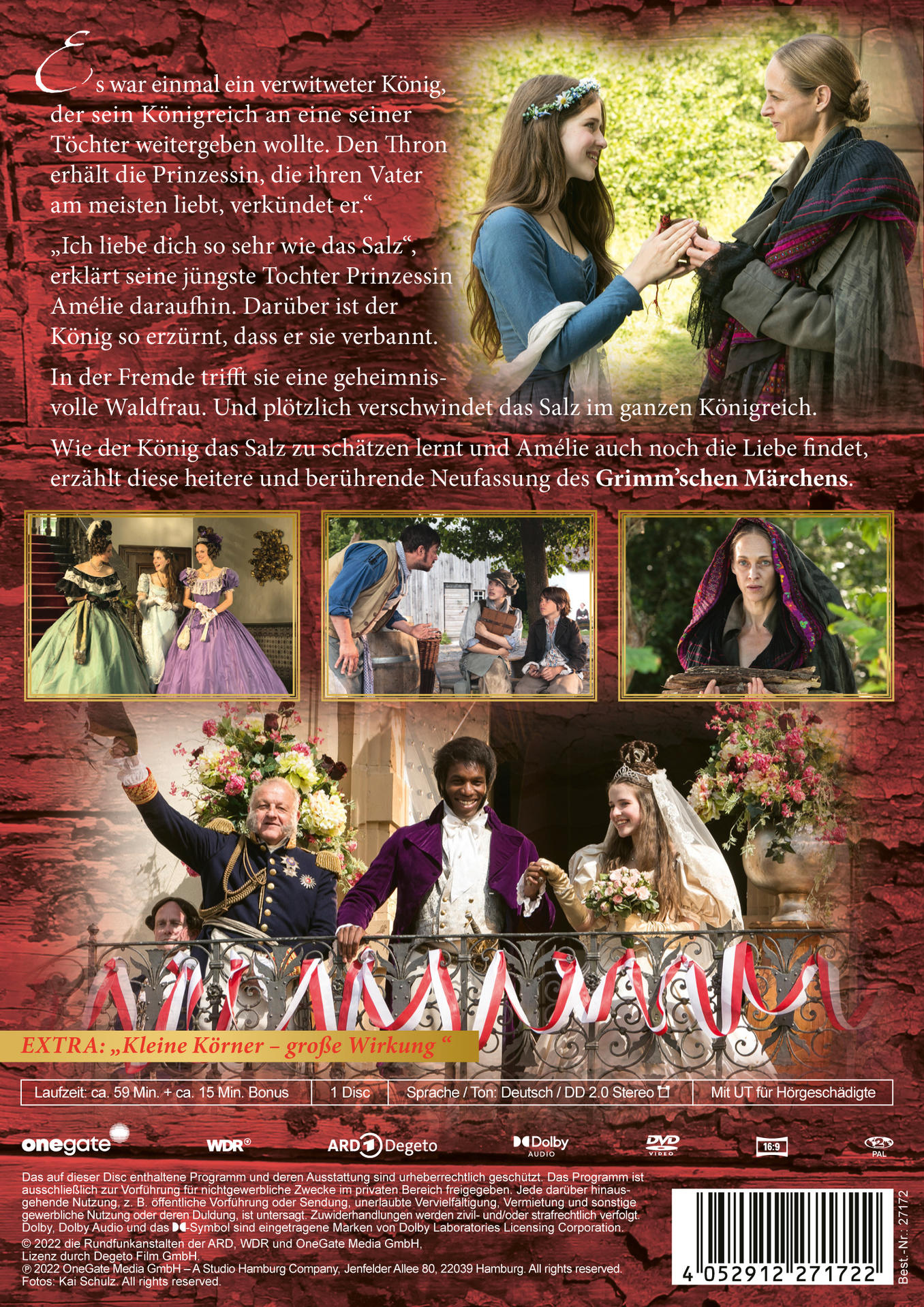 DVD-Hülle mit Filmszene, Text auf Deutsch und einer Besetzung.