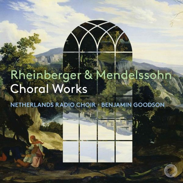 Albumcover mit einem Bogenfenster. Der Hintergrund ist eine Landschaft mit Bäumen und Menschen.