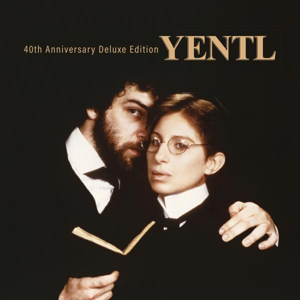 Filmcover, Mann und Frau nah, halten Buch. Text: Yentl.