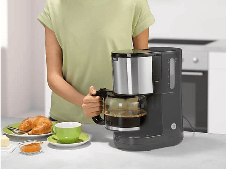 BRAUN PurShine KF 1500 BK Kaffeemaschine Schwarz/Edelstahl