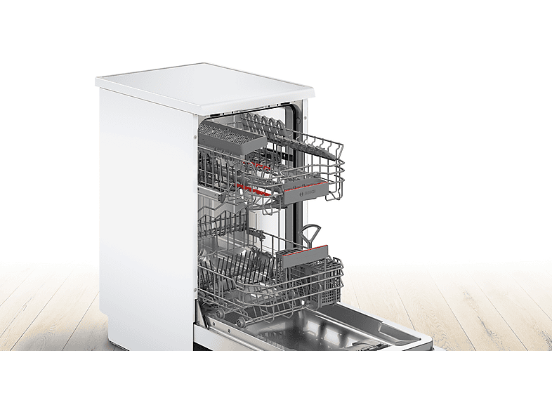 Thumbnail - BOSCH SPS4HKW49E Serie 4 Geschirrspüler (Freistehend mit Unterbaumöglichkeit, 450 mm breit, 44 dB (A), E)