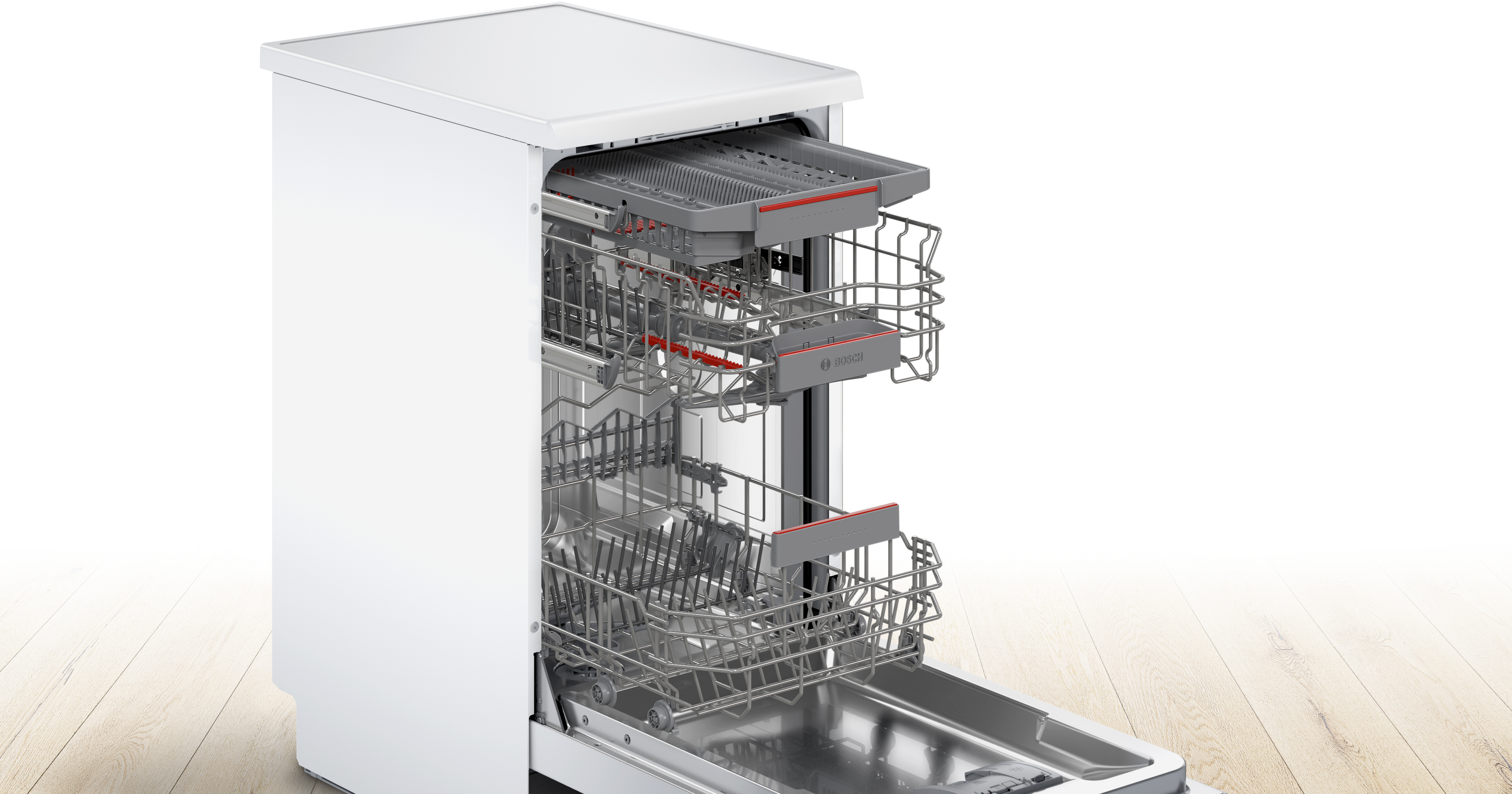 mm (Freistehend E) Geschirrspüler dB Serie SPS4HMI49E 4 Unterbaumöglichkeit, (A), breit, 450 BOSCH mit 44