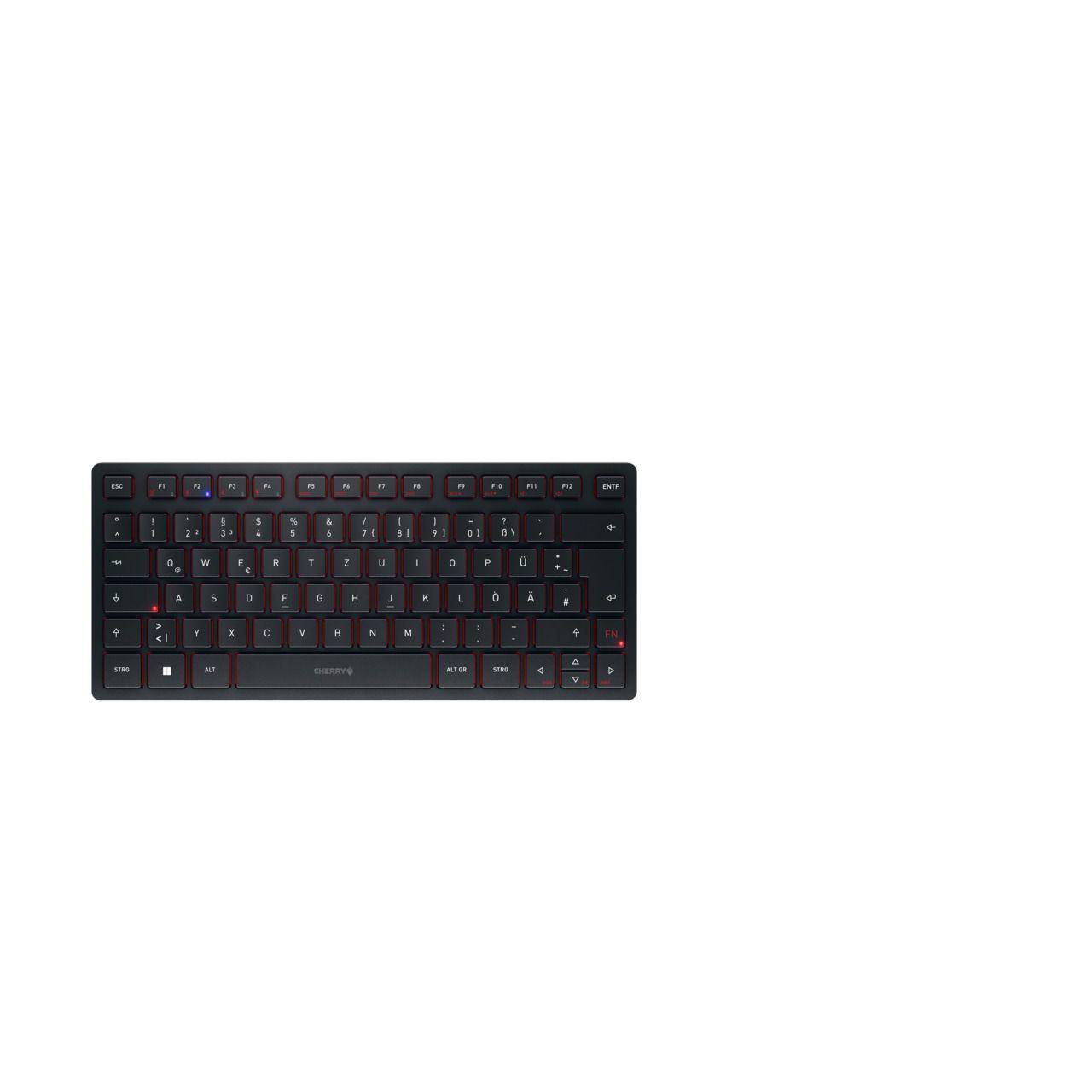 CHERRY KW 9200 Mini, Tastatur, Black Scissor, kabellos