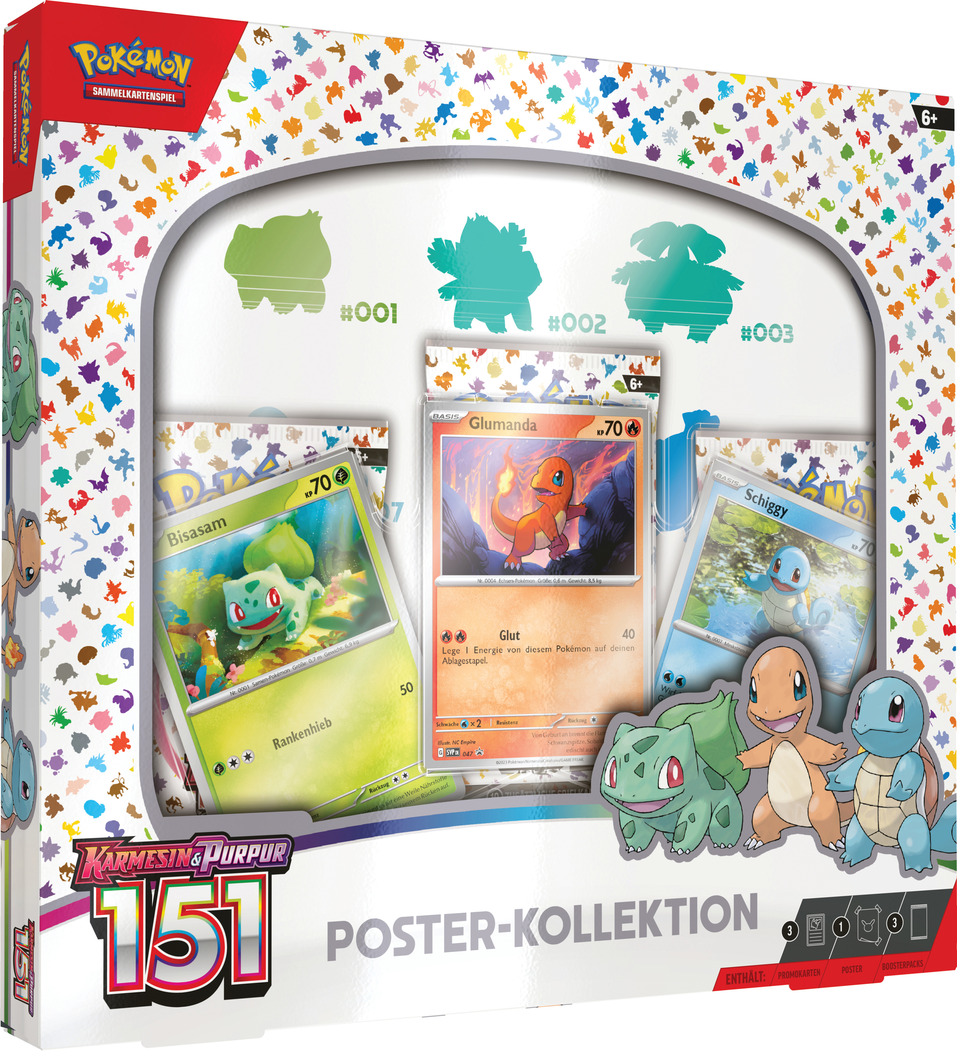 KP03.5 Pokémon COMPANY Sammelkarten Box- Poster POKEMON 151 45557 INT. THE